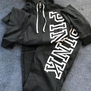 Victoria’s Secret Jogging Suit. SM bottom Med top